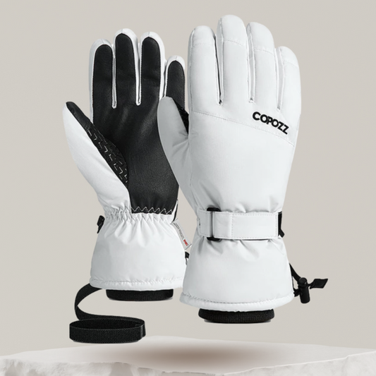 Fermeture à glissière des gants de ski pour un enfilage facile