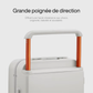 Intérieur de la valise avec sangle et pochettes de rangement