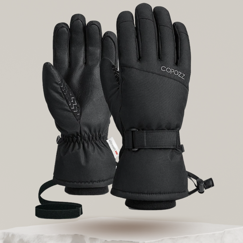 Gants de ski pour femme montrant la doublure intérieure