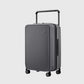 Vue de dessus de la valise avec poignée rétractée