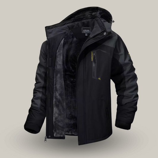Veste de ski homme montrant la doublure isolante