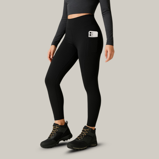 Legging séchant rapidement après une randonnée sous la pluie