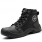 Bottes d'hiver noires avec doublure thermique et semelle antidérapante