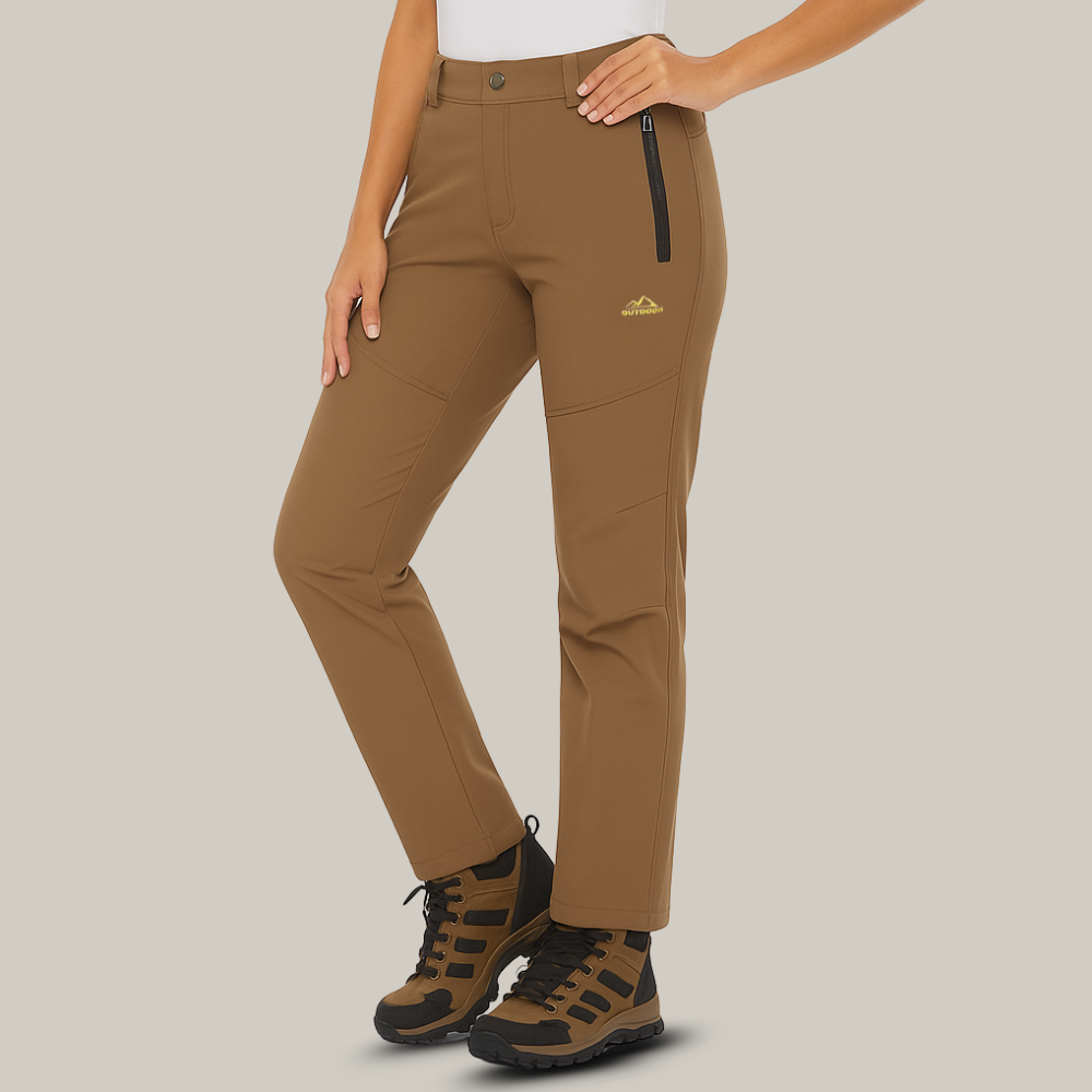 Gros plan sur tissu stretch et poches zippées