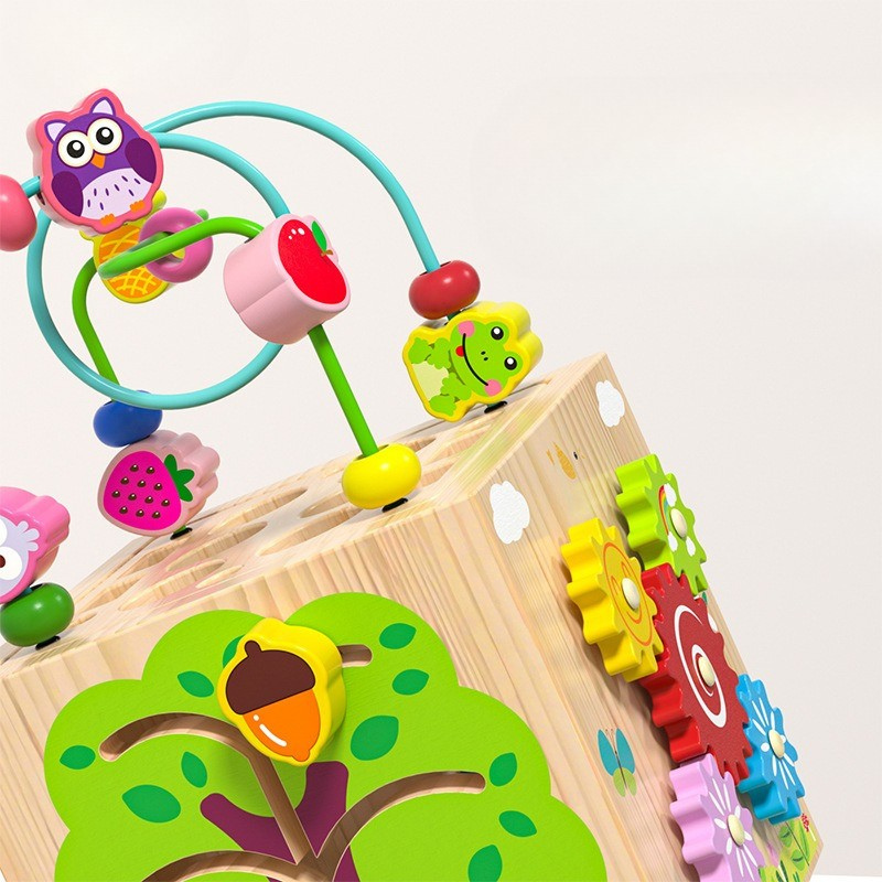 Détail du cadre de comptage sur le cube éducatif