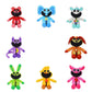 Peluche animal souriant avec fourrure douce et oreilles rondes
