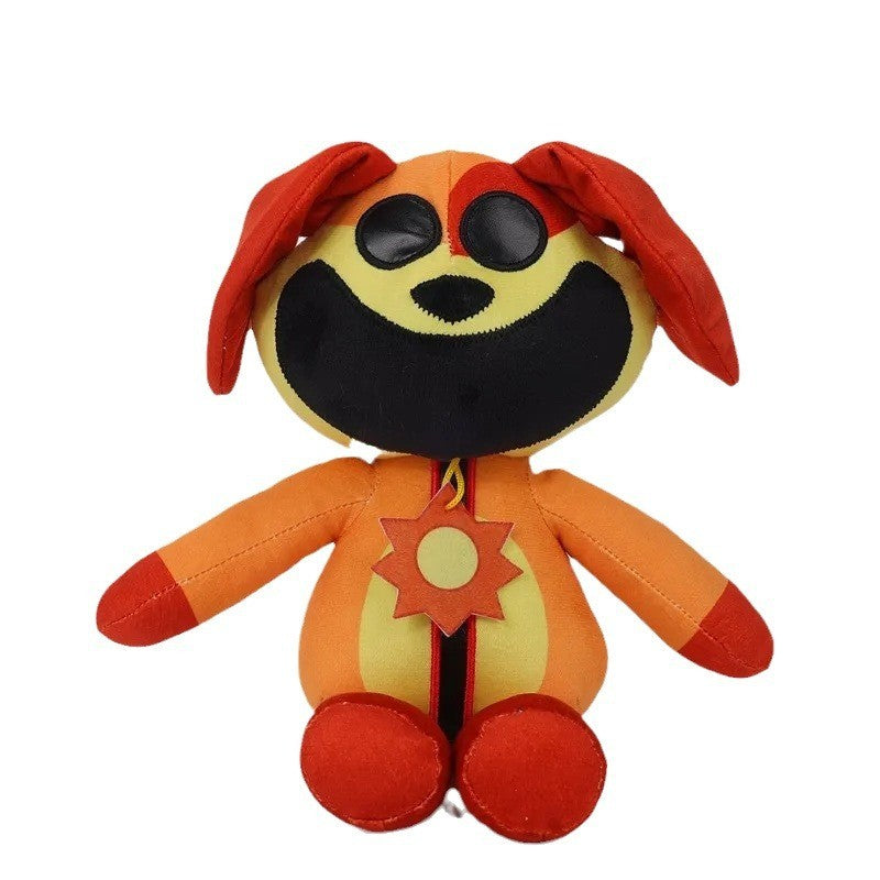 Peluche animale souriante, idéale pour câliner et collectionner
