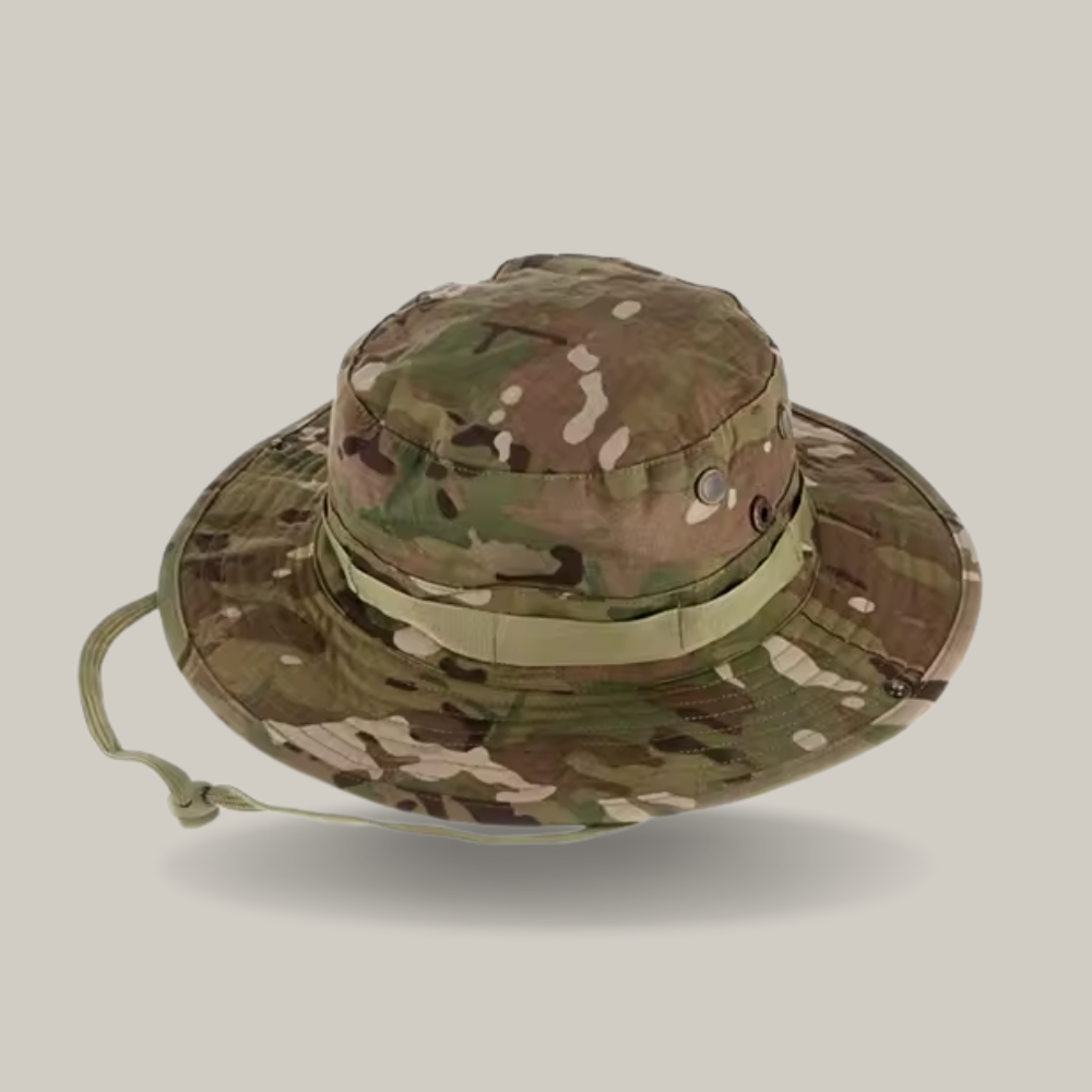 Vue de dessus du chapeau, montrant le bandeau anti-transpiration