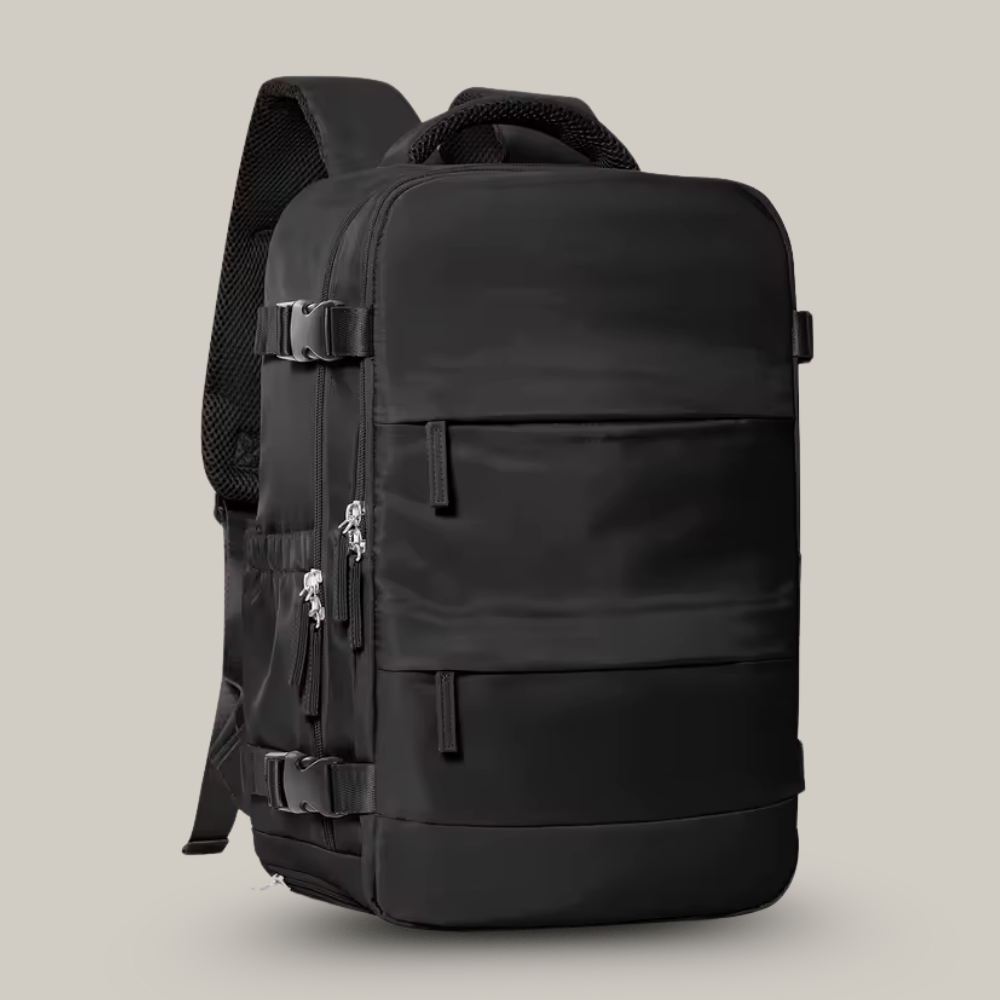 Vue de dessus du sac à dos avec poches extérieures
