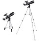 Vue rapprochée des oculaires et du chercheur du télescope