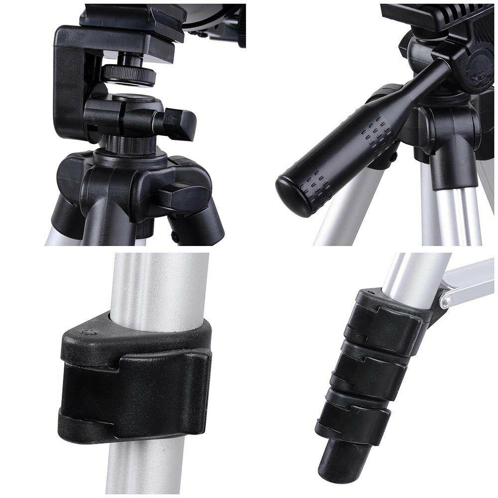 Trépied robuste du télescope en position étendue