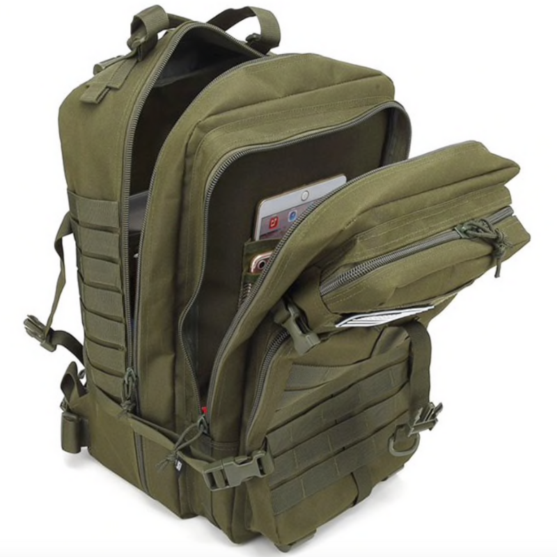 Détail du dos renforcé du sac à dos pour un confort optimal