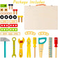 Boîte à outils en bois avec outils colorés pour enfants