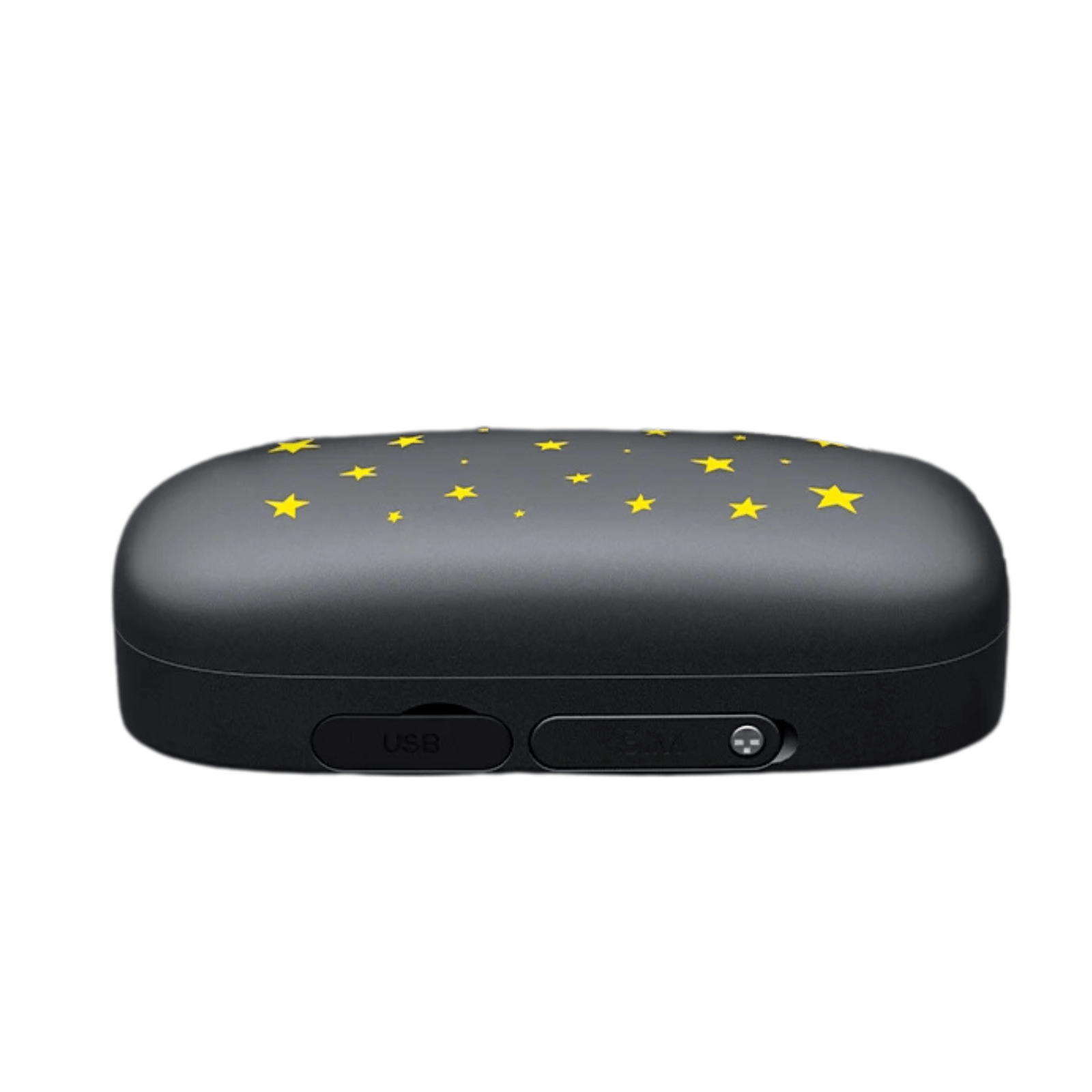 Tracker GPS 4G montrant les dimensions et le port USB-C