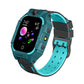 Vue latérale de la montre enfant, bracelet en silicone coloré