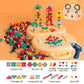 Ensemble complet d'outils pour enfants sur une table