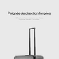 Vue de côté montrant les roues premium et le verrou TSA