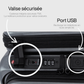 Valise avec sacoche latérale détachable visible