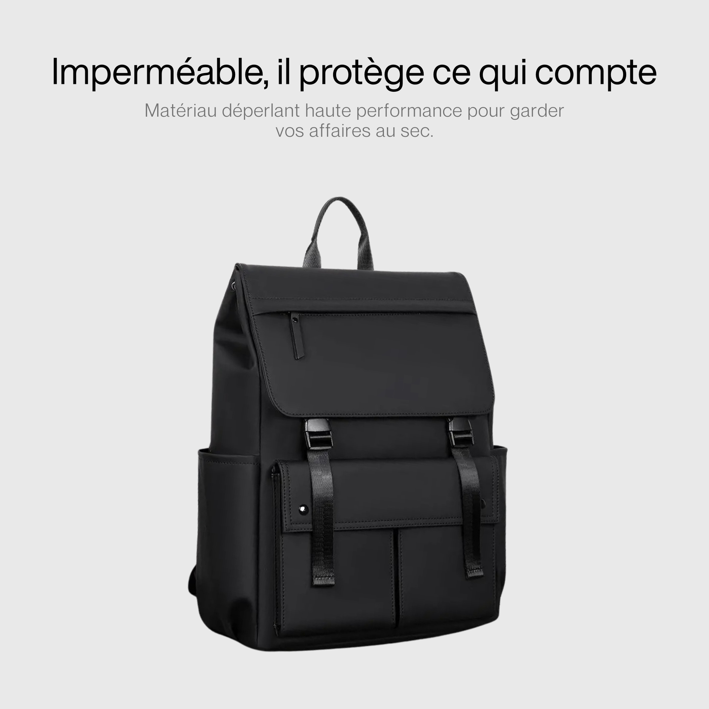 Compartiment principal du sac à dos ouvert, révélant l'intérieur spacieux