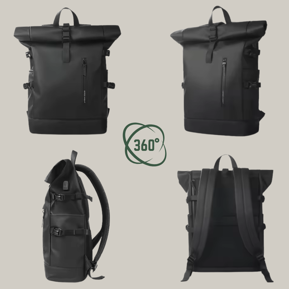 Compartiment principal spacieux avec vêtements et accessoires