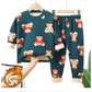 Ensemble pyjama chaud pour enfant, coton-polyester