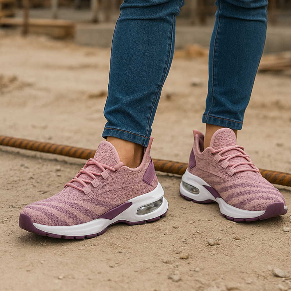 Détail de l'embout de protection des baskets de sécurité