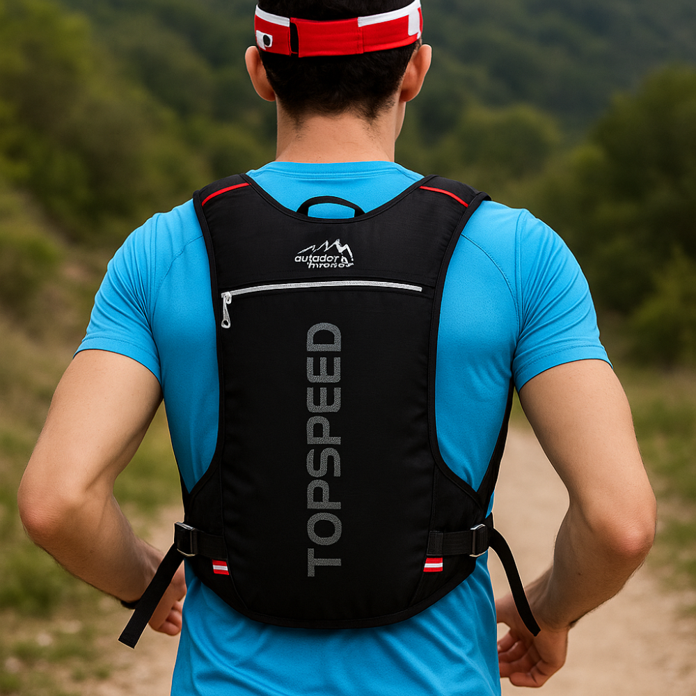 Sac à dos avec rangement pour gourde et téléphone