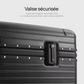Détail des verrous homologués TSA sur la valise robuste