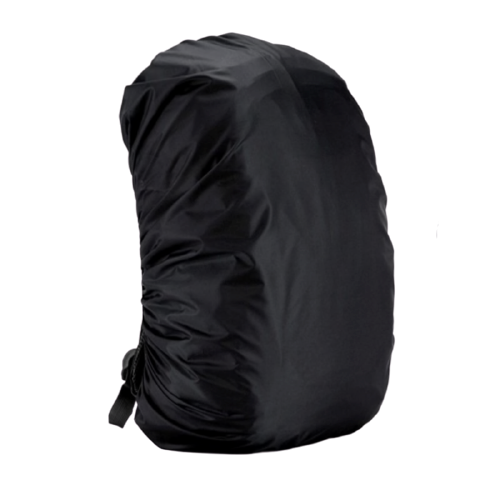 Vue de côté de la housse imperméable sur un sac