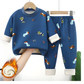 Zoom sur les motifs dessin animé du pyjama enfant