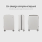 Valise ouverte montrant l'organisation intérieure