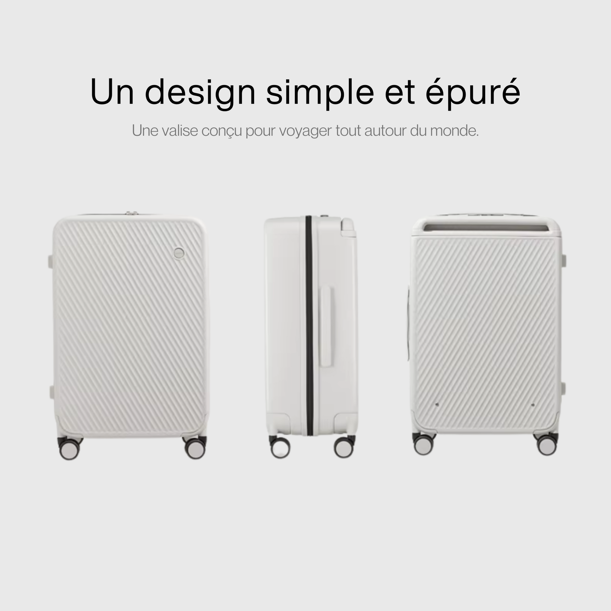 Poignée télescopique ajustable de la valise cabine