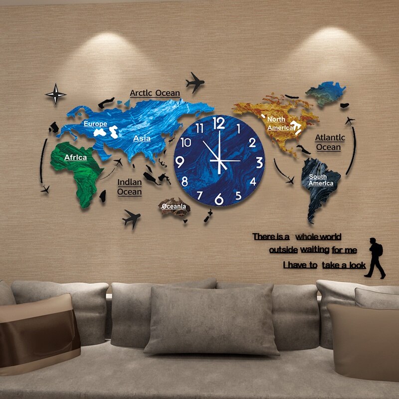 Détail des chiffres modernes de l'horloge 3D