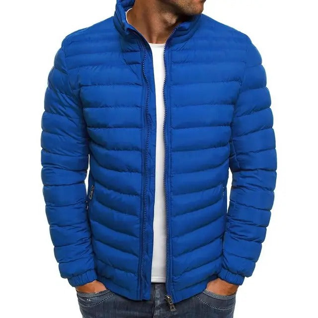 Veste d'été pour homme, gros plan sur le col montant
