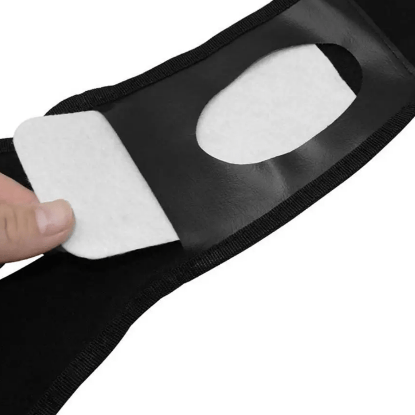 Vue de côté du pantalon réglable pour chien en coton