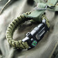 Bracelet de survie avec couteau et boussole intégrés
