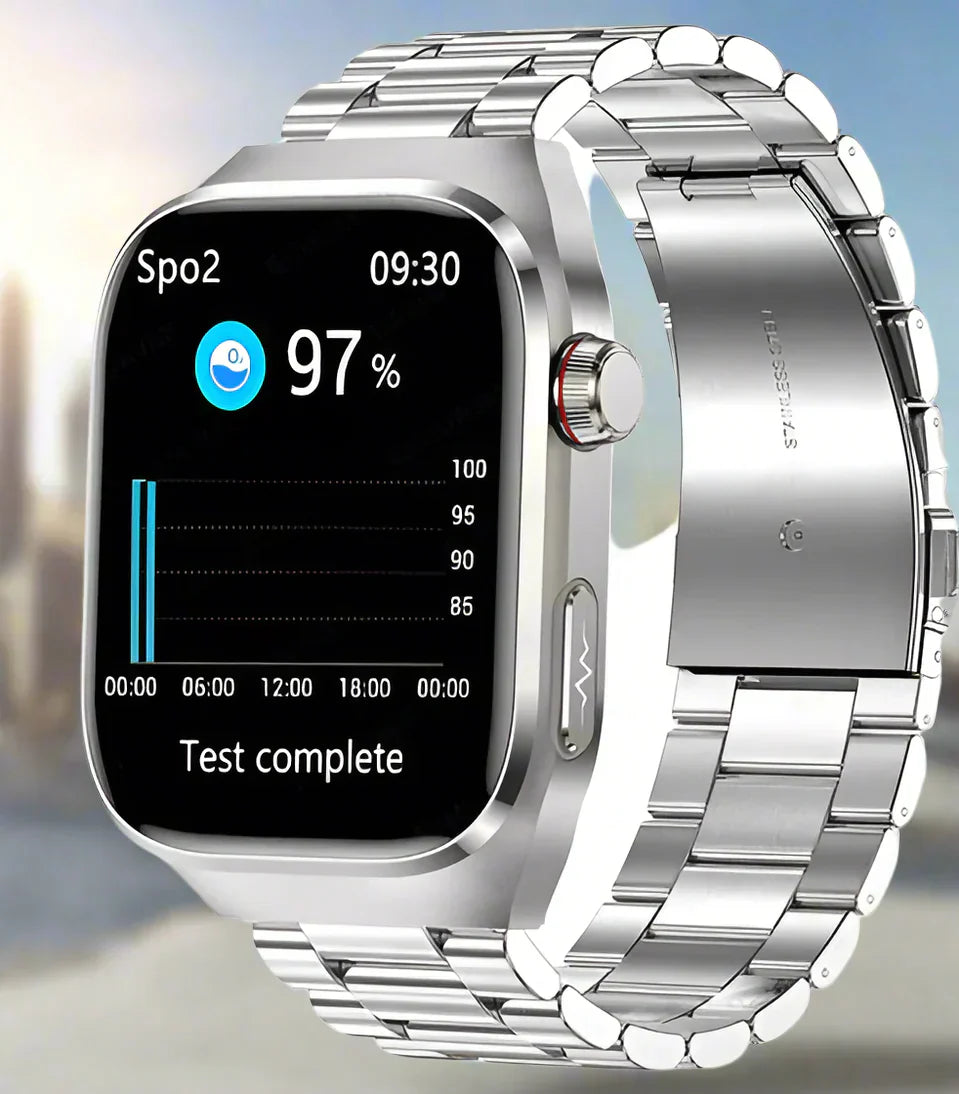 Affichage des niveaux de glycémie sur l'écran AMOLED