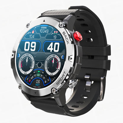 Montre connectée homme avec affichage de suivi santé