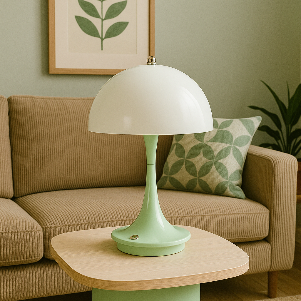Lampe posée dans un intérieur moderne et épuré