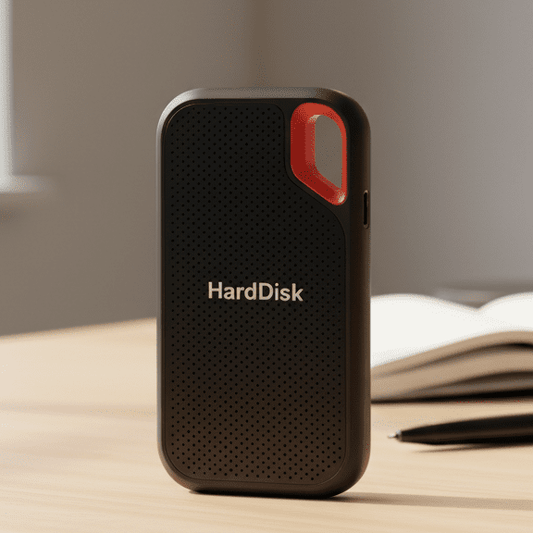 Vue d'ensemble d'un SSD portable avec design élégant et compact