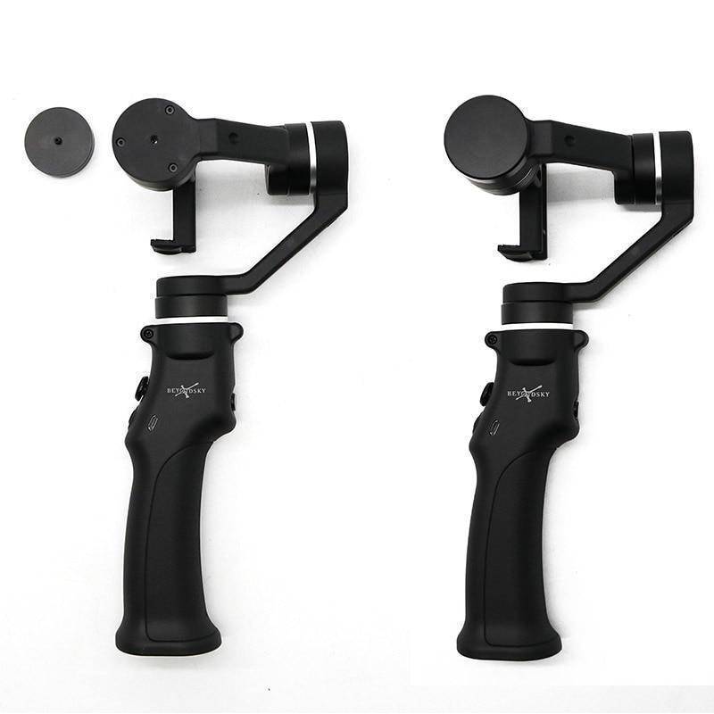 Vue rapprochée du mécanisme de stabilisation 3-axes