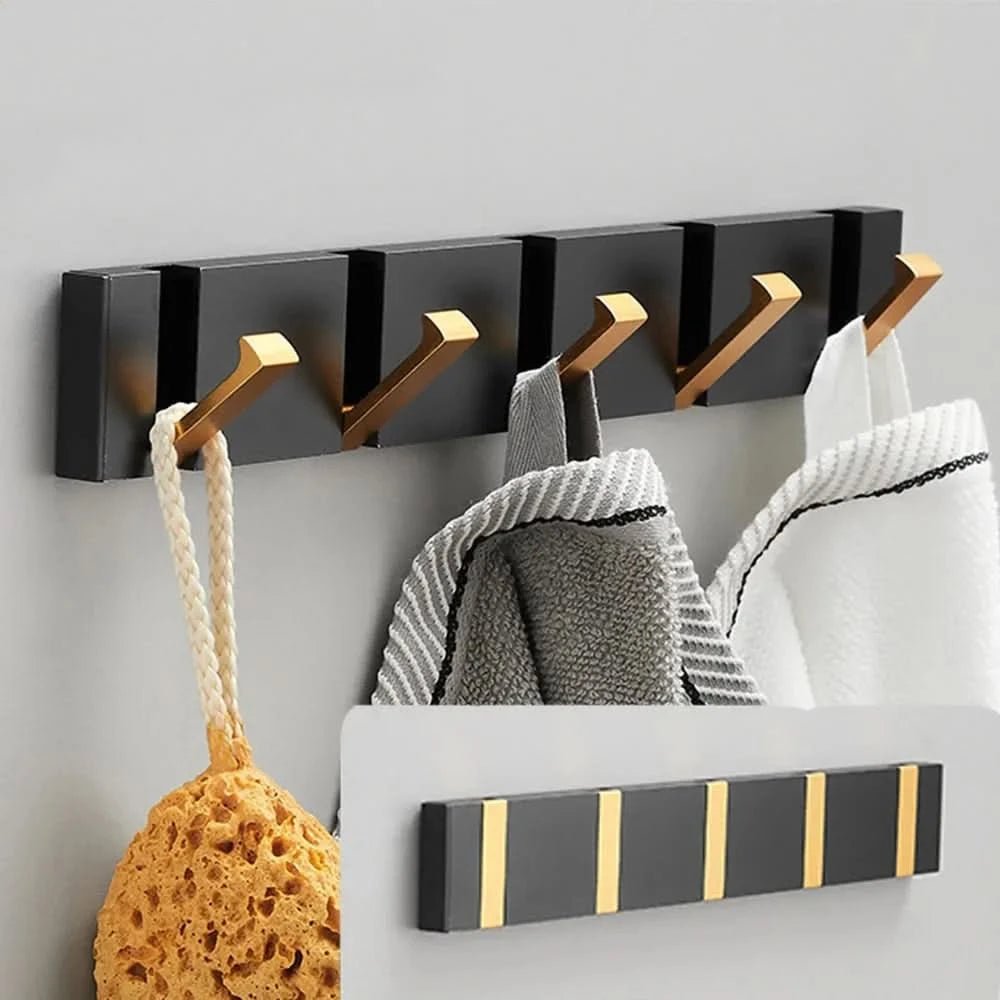 Crochet mural en acier inoxydable, design pliant moderne