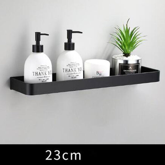 Étagère noire en aluminium avec design minimaliste moderne
