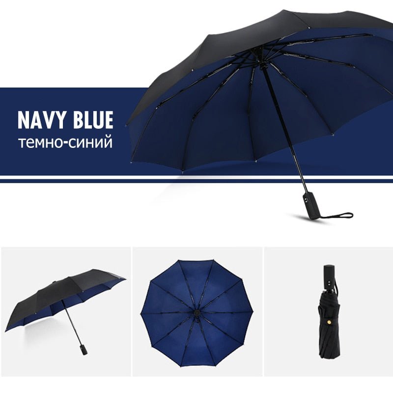 Parapluie compact replié, idéal pour le transport quotidien
