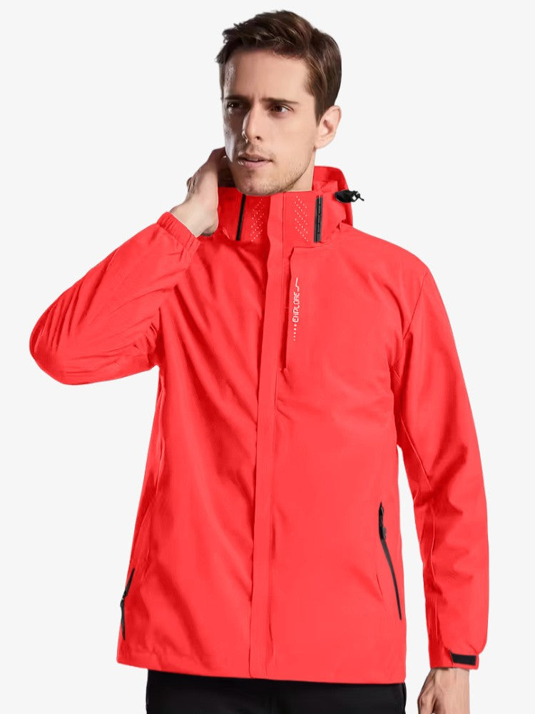 Veste imperméable homme en polyester, idéale pour activités extérieures