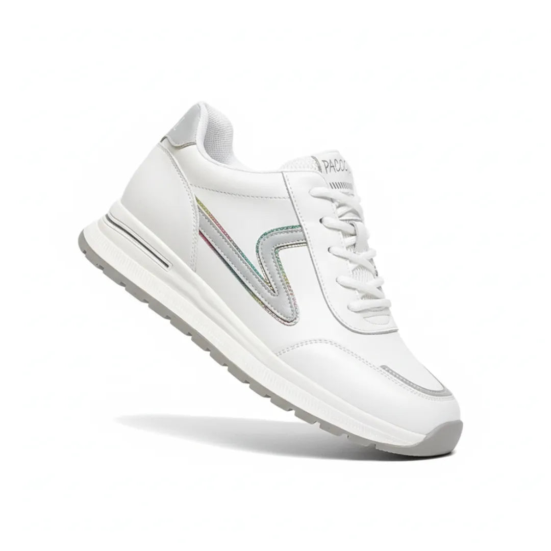 Gros plan sur le design flexible des baskets