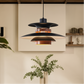 Lampe suspendue avec bras réglable et abat-jours multiples