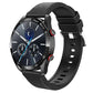 Bracelet fitness noir avec écran tactile allumé