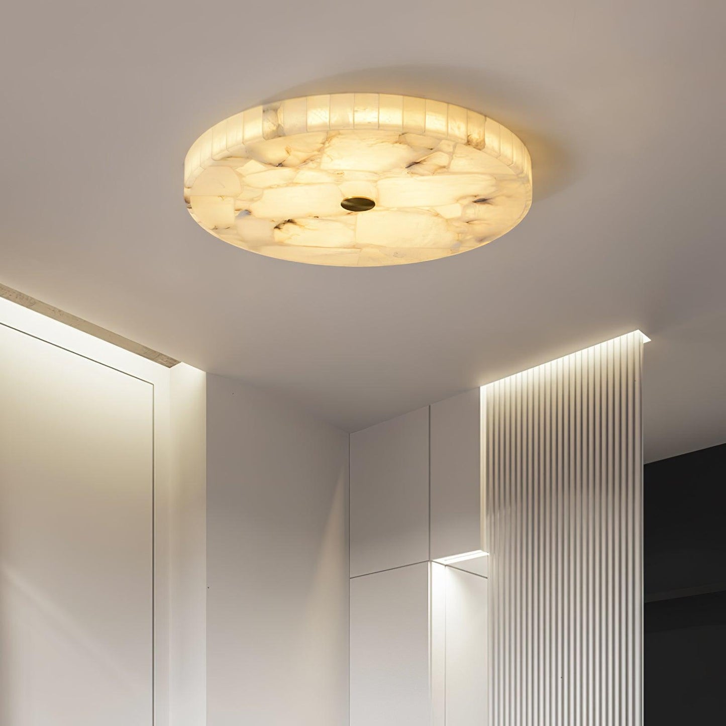 Lampe LED moderne avec options de lumière chaude, neutre ou froide