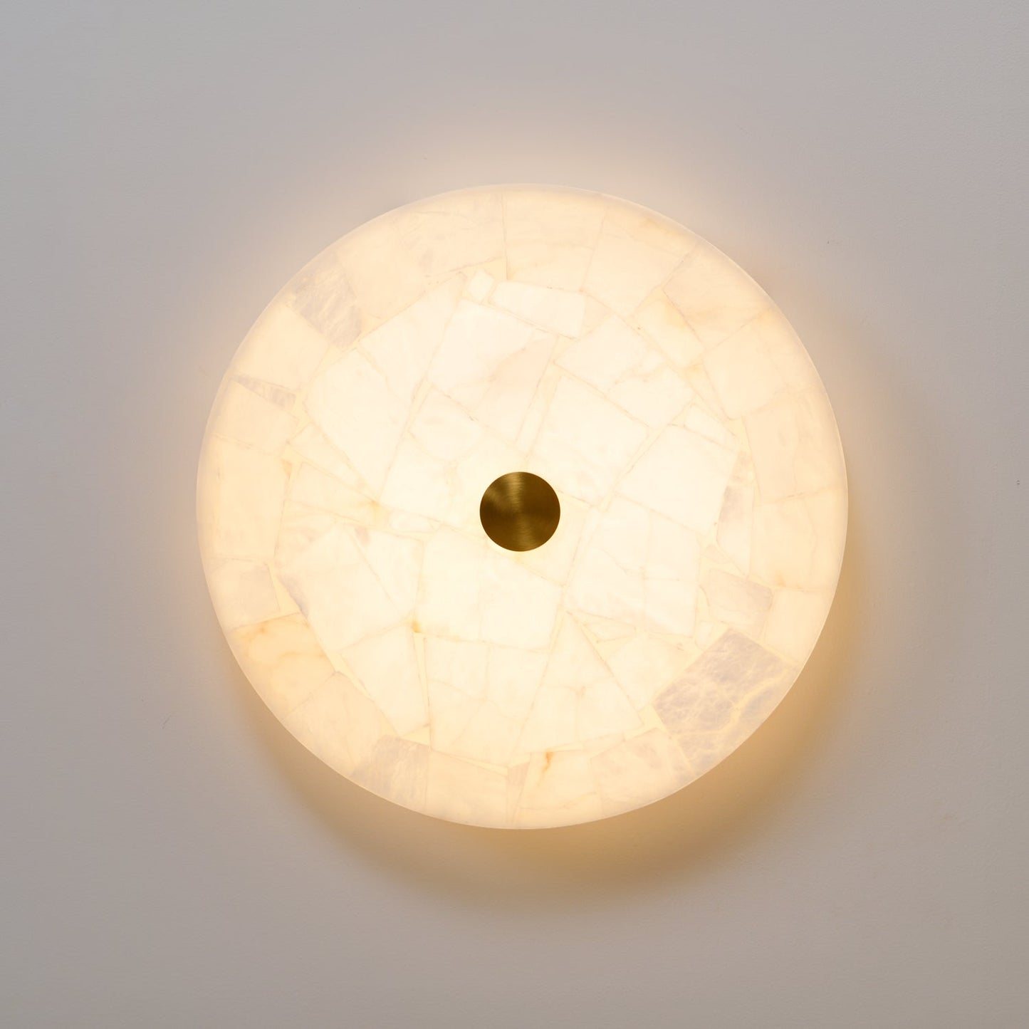 Lampe de plafond en albâtre pour salons et couloirs